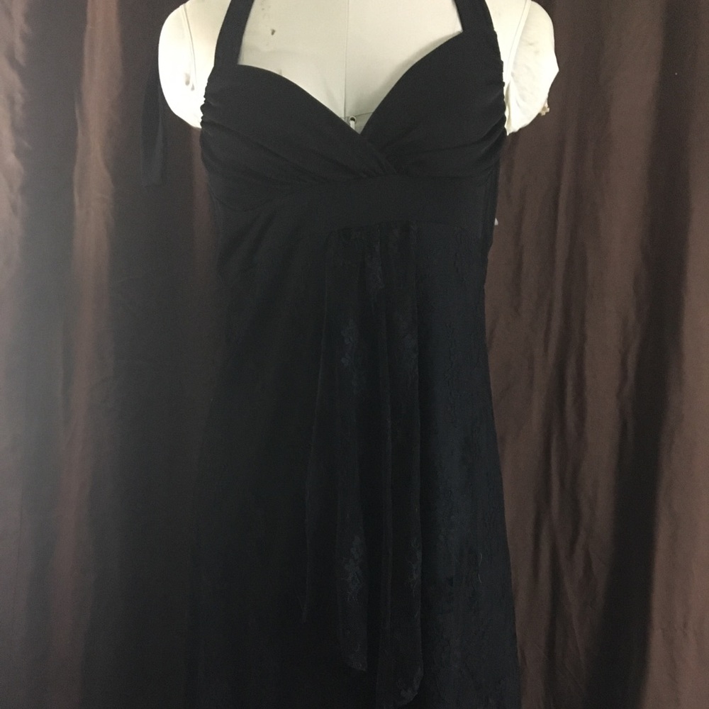 Hot Kiss black halter neck dress